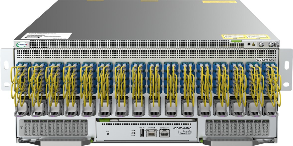 Micas Networks 51.2T co-packaged optics (CPO) switch.